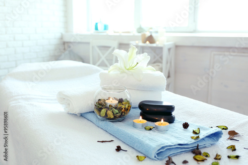 Fototapeta Naklejka Na Ścianę i Meble -  Place for relaxation in modern wellness center