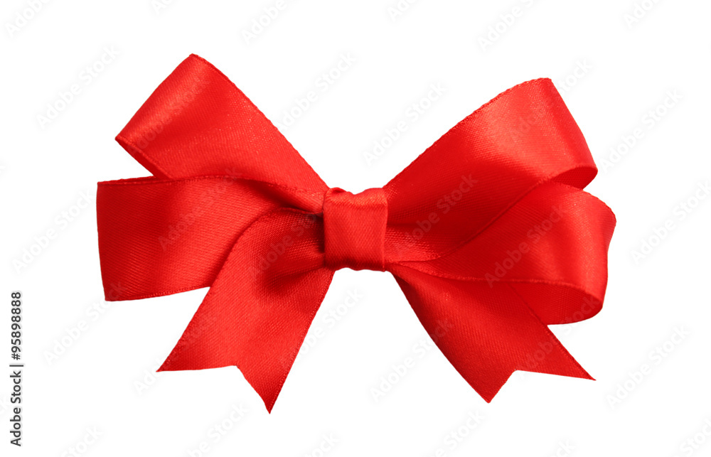 Satin ribbon isolated on white Satin ribbon isolated on white