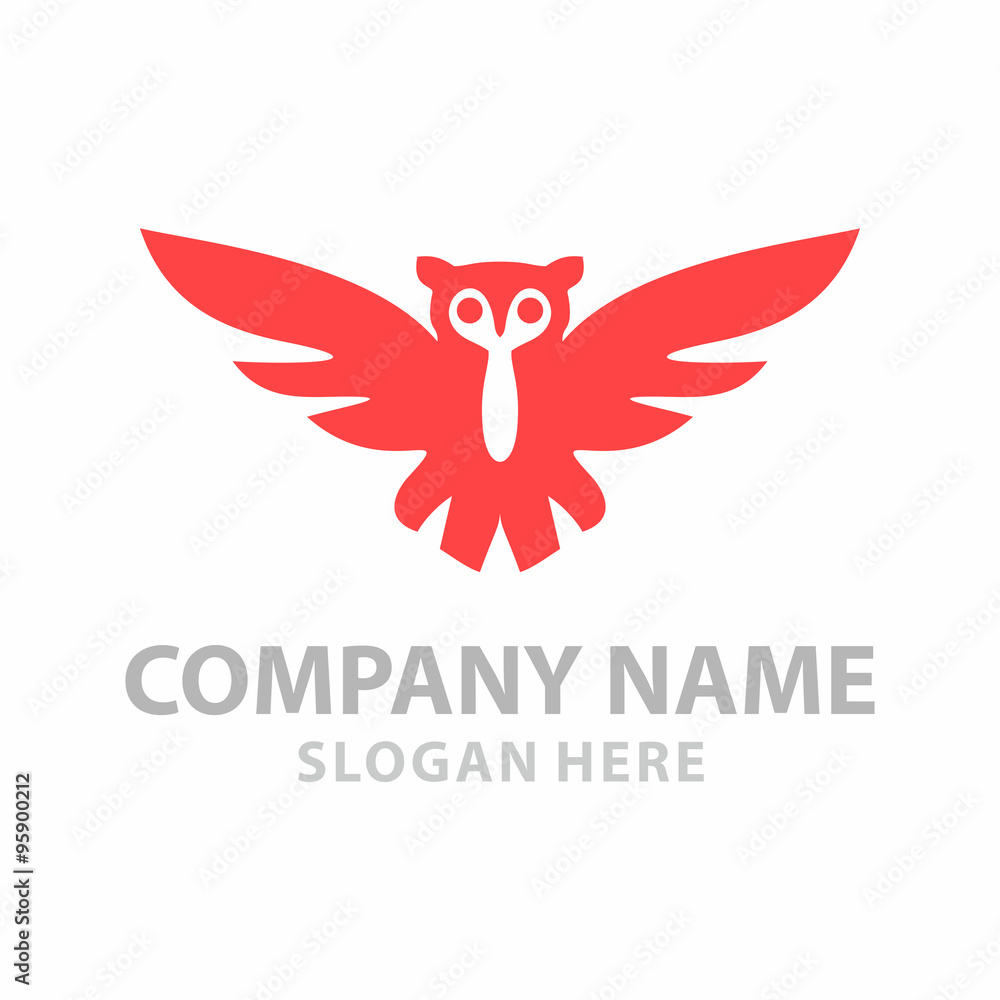 Sky cam bird owl logo icon