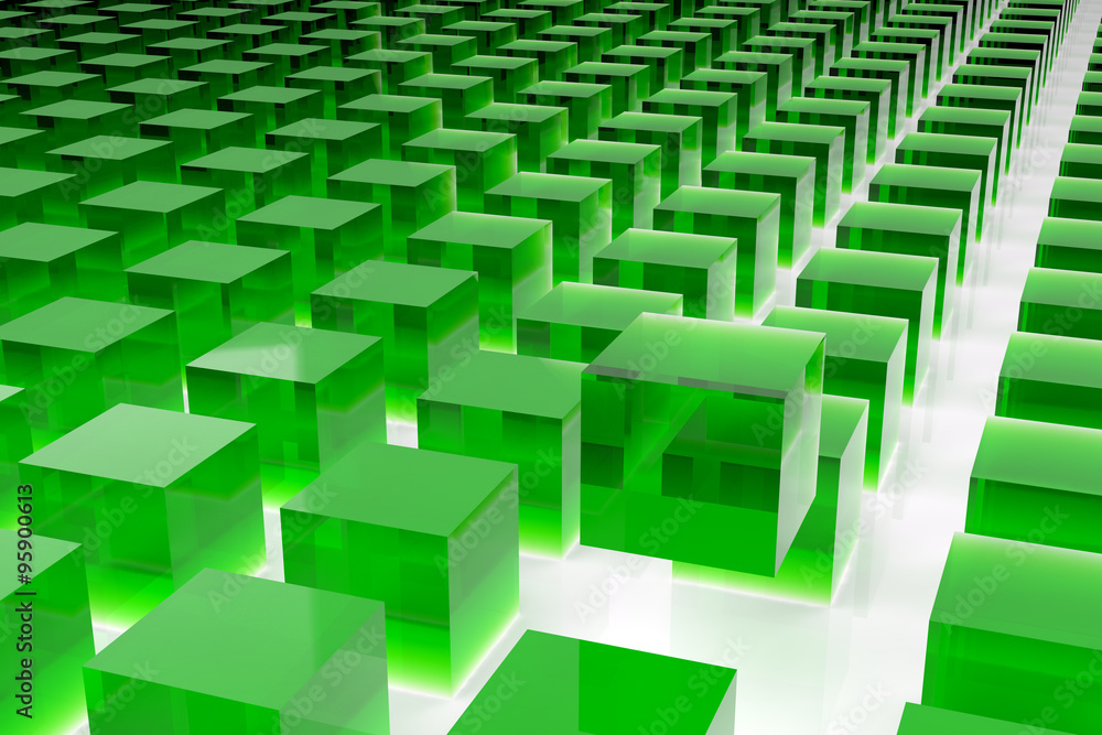 green cubes