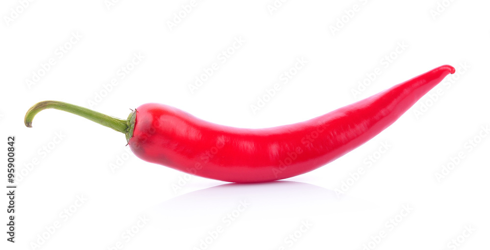 red chili pepper on white background red chili pepper on white background