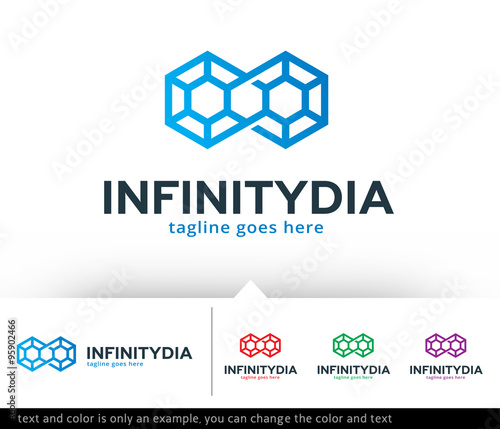 Infinity Diamond/ Honey Logo Template Vector Design