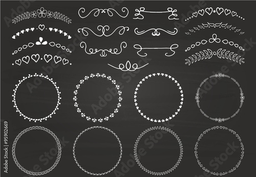 calligraphic design elements and patterns
