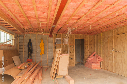 construction, insulation of the ceiling in the garage