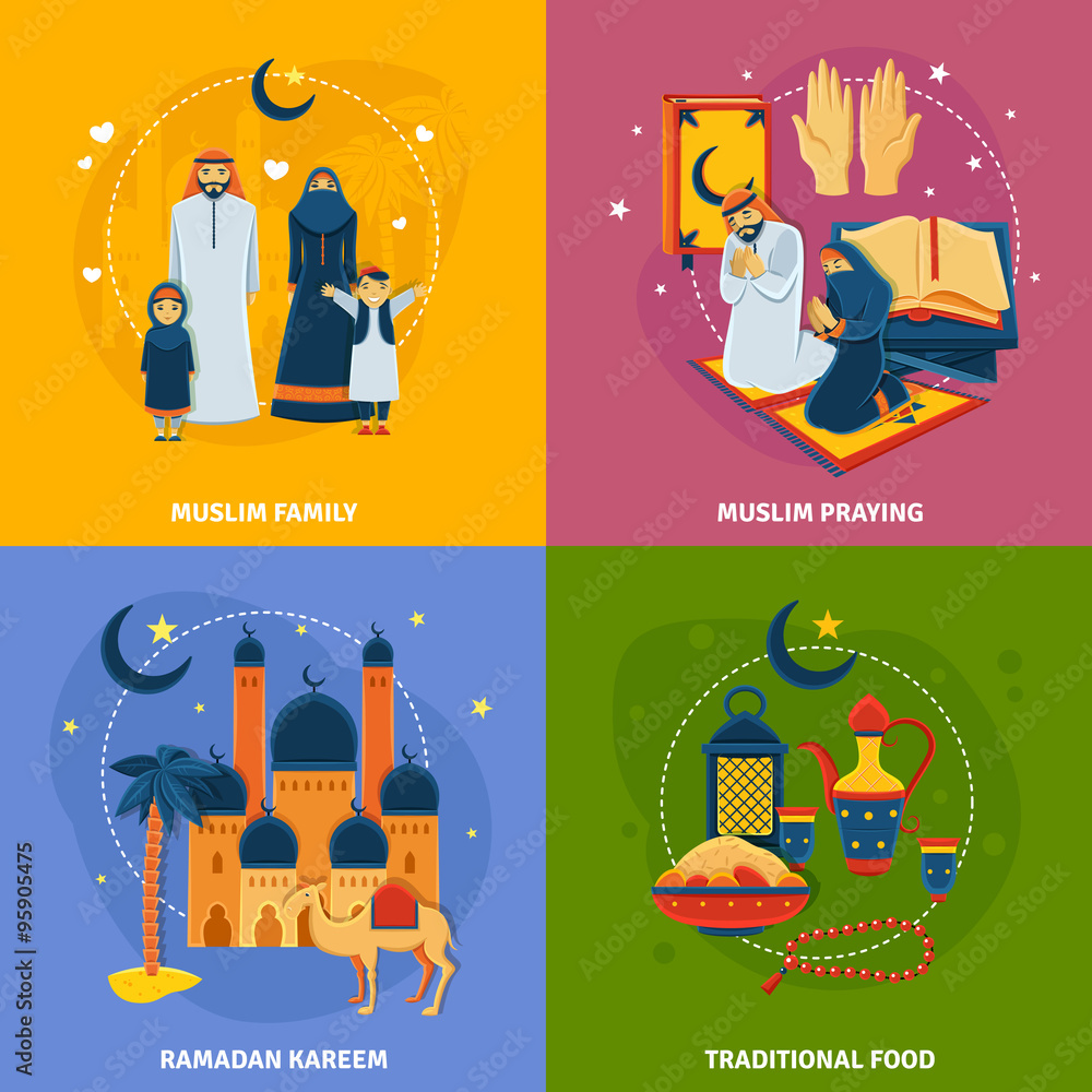 Islam Icons Set Islam Icons Set