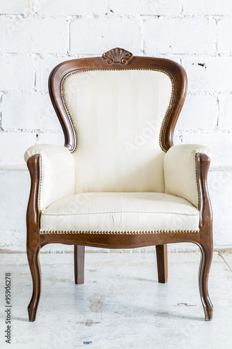 Wallpaper Mural White Retro Chair Torontodigital.ca