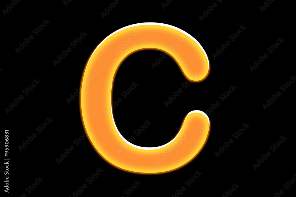 FONT or LETTER and colour design of ALPHABET in joyful bright orange colour tone FONT or LETTER and colour design of ALPHABET in joyful bright orange colour tone