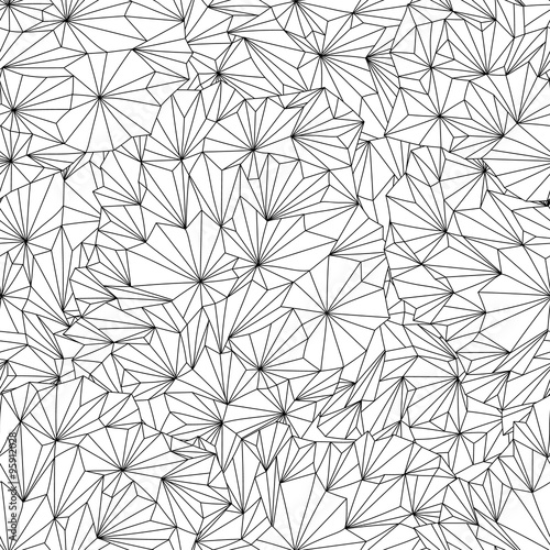Abstract hand-drawn seamless pattern. Black and white zentangle style background.