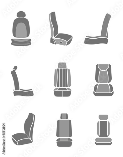 Car Seat icons 06 A