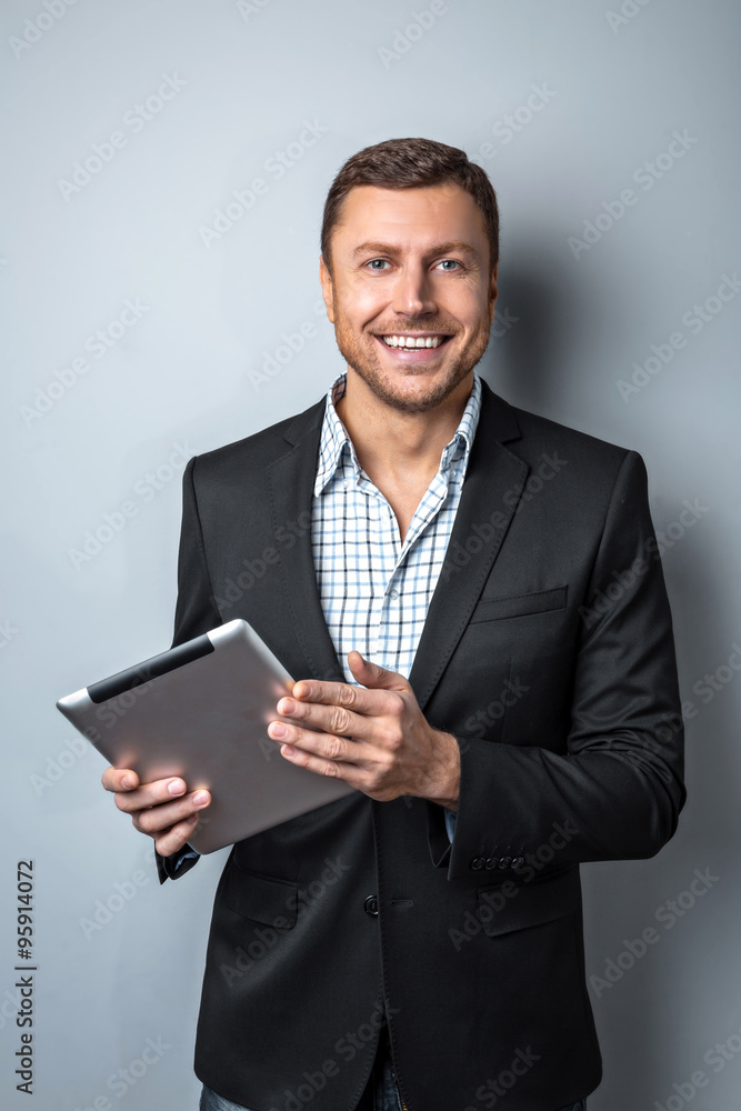 Concept for handsome young businessman Concept for handsome young businessman