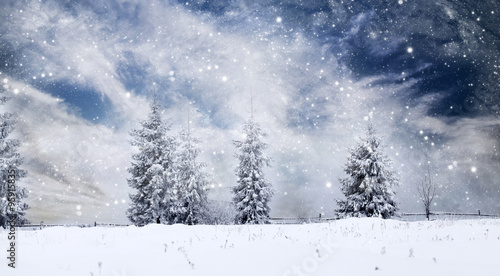 Wallpaper Mural Fantastic winter landscape Torontodigital.ca