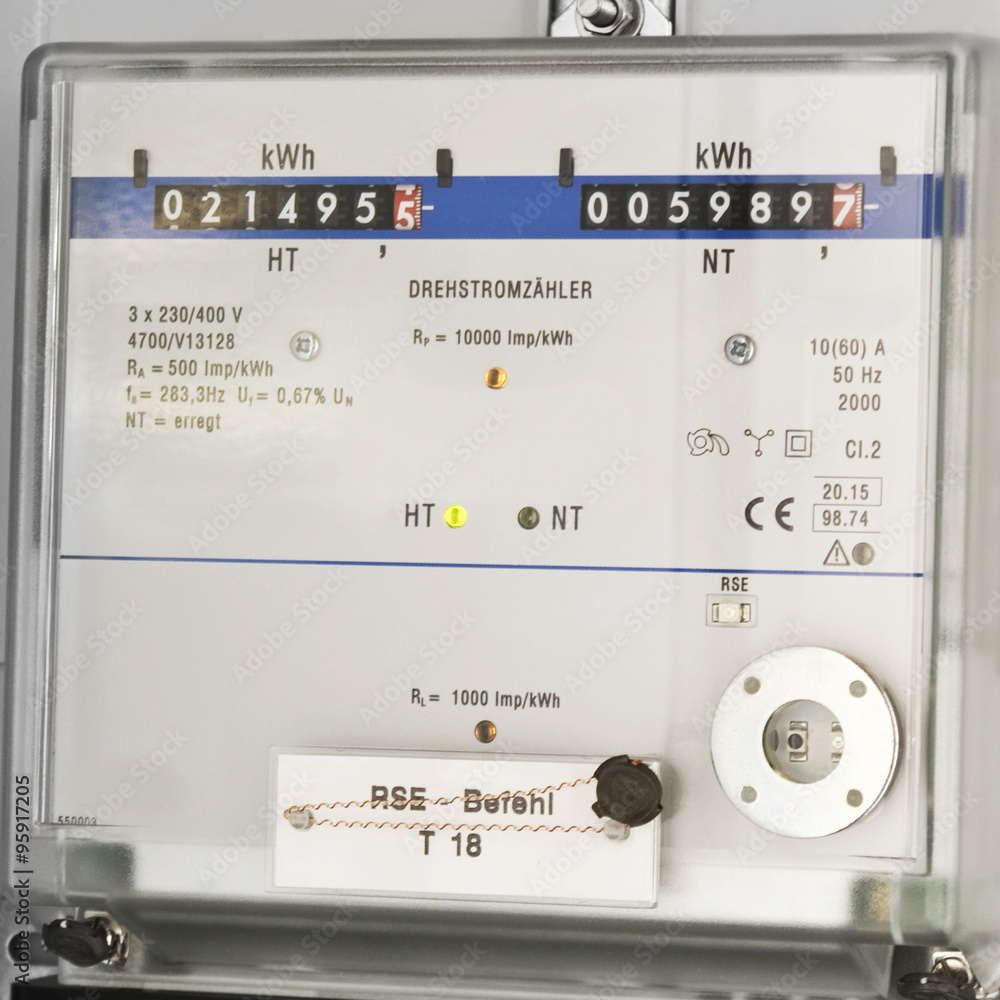 Stromzähler Stock Photo Adobe Stock