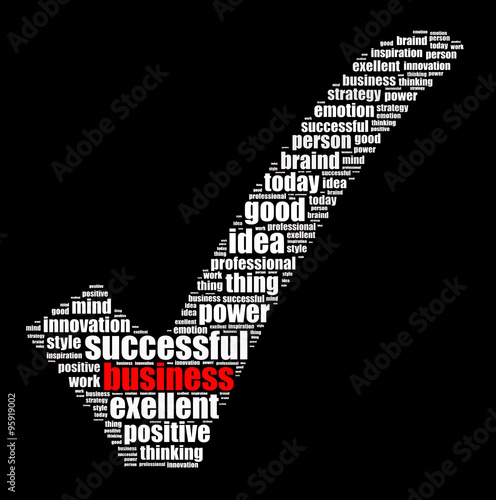 Successful business illustration concept