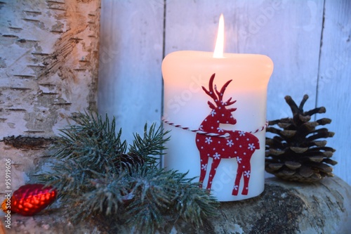 Grußkarte - Adventskerze