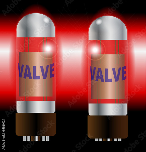 Two Hot Amplifier Valves