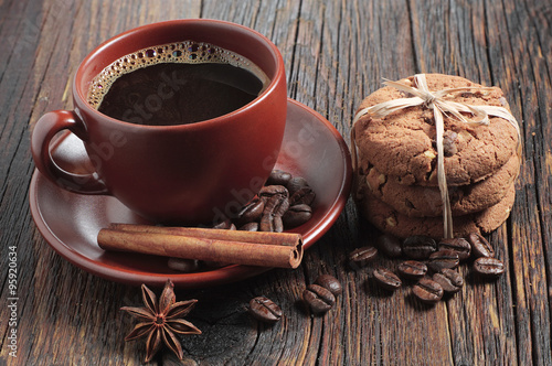 Coffee and chocolate cookies