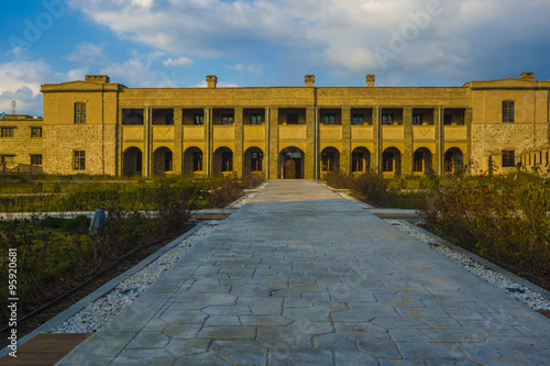 Old building in Iraqi city of Sulaimanya built in 1920a to be a culture center in that area photo