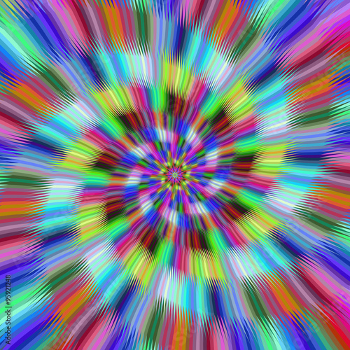 Abstract colorful vibrant spiral design background