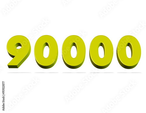 90000, doksan bin sayısı