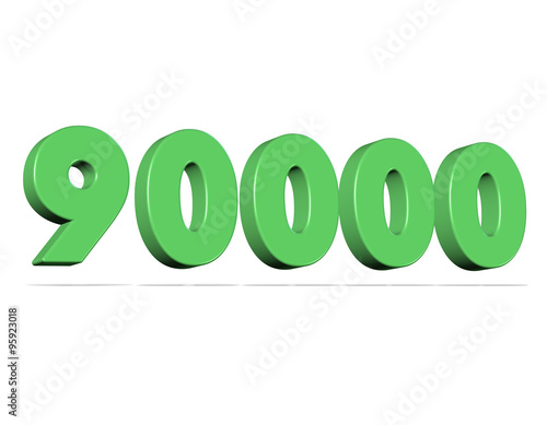 90000, doksan bin sayısı