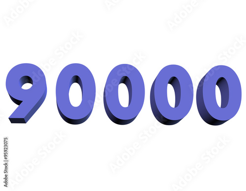 90000, doksan bin sayısı