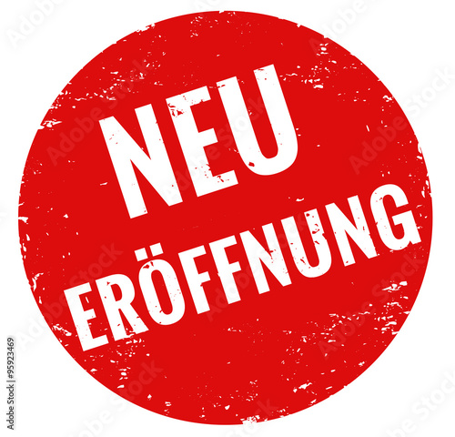 Neueröffnung Stempel rot grunge