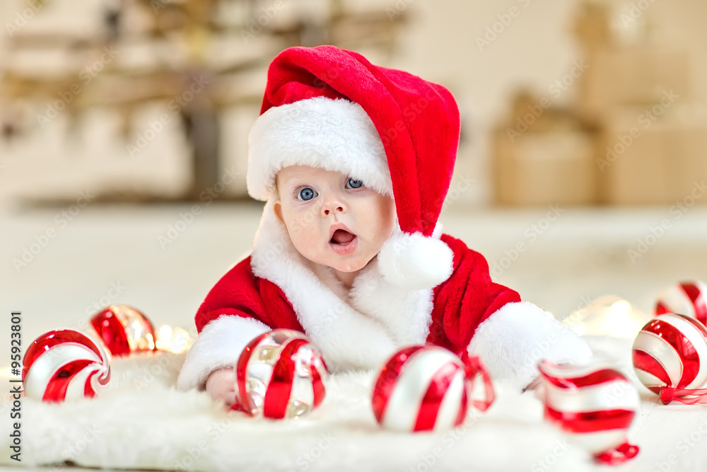 Little baby in a christmas time Little baby in a christmas time