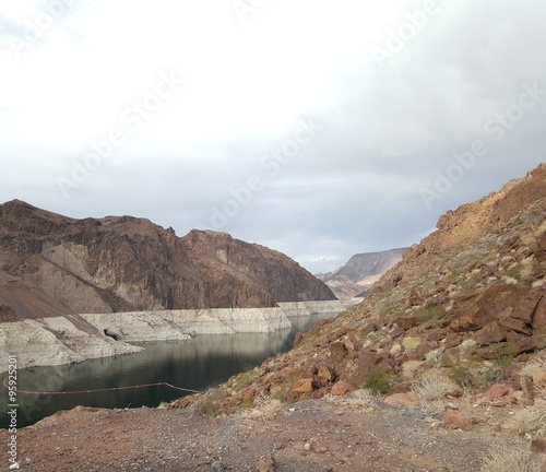 Hydroelectric Generators on the border of nevada and arizona , black canyon