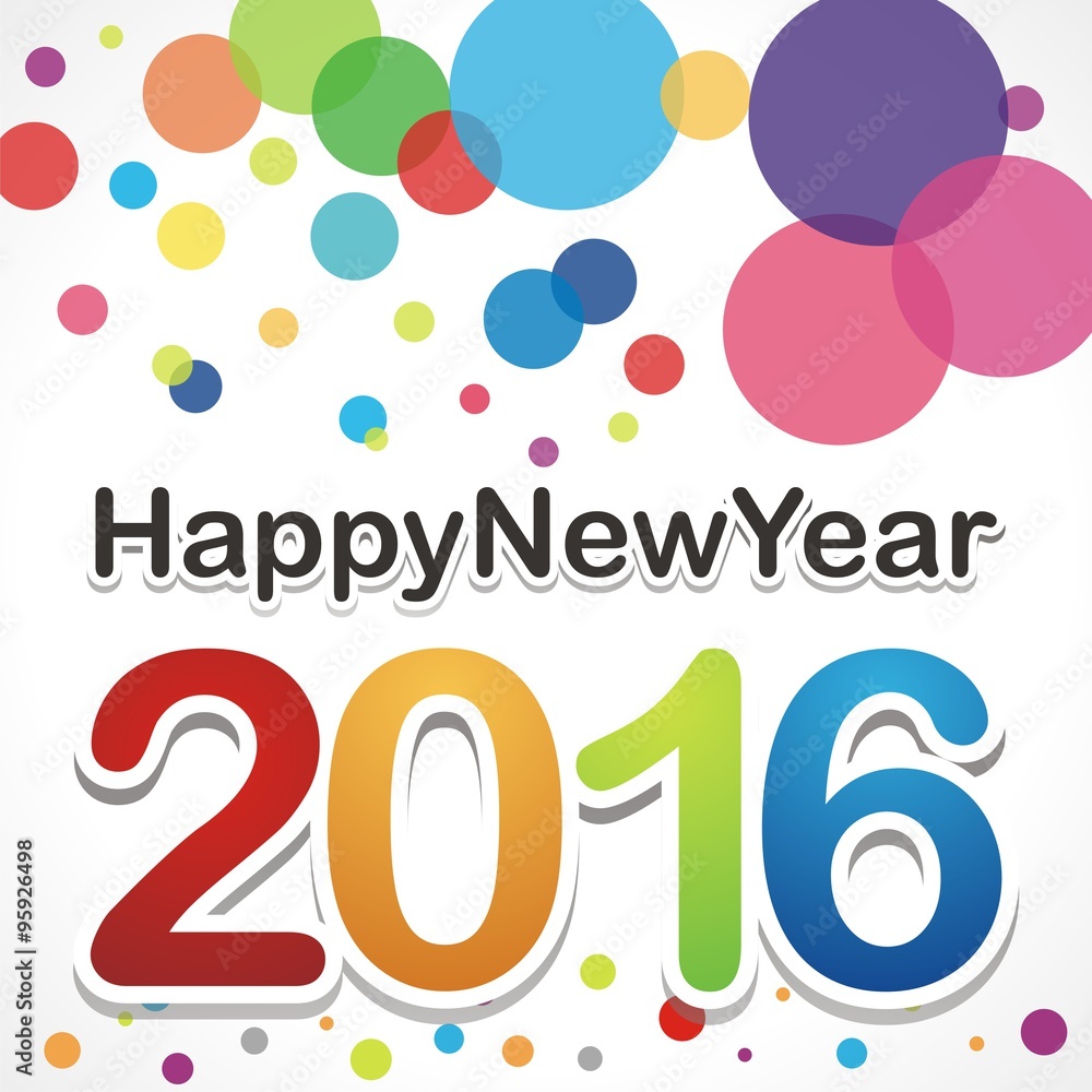 Greeting Card Happy New Year Background Design Illustration Greeting Card Happy New Year Background Design Illustration