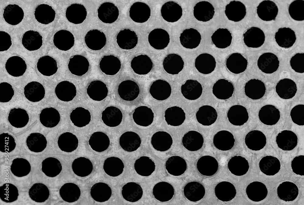 iron grid on a black background iron grid on a black background