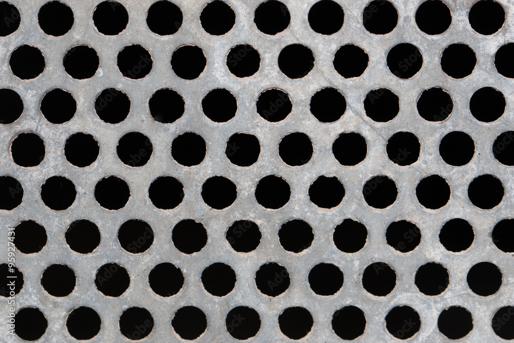 iron grid on a black background iron grid on a black background