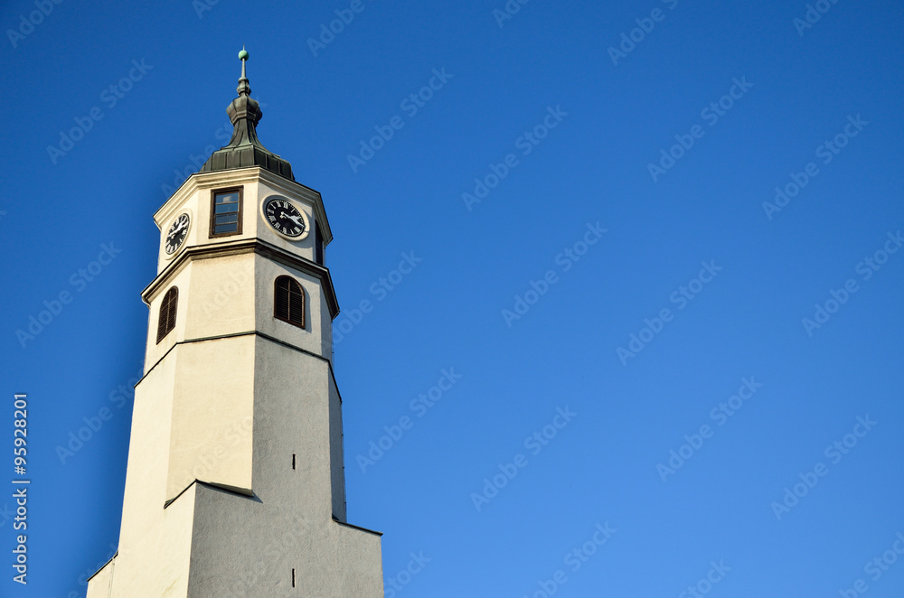 Clock tower and blue sky