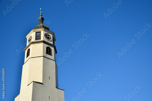 Clock tower and blue sky