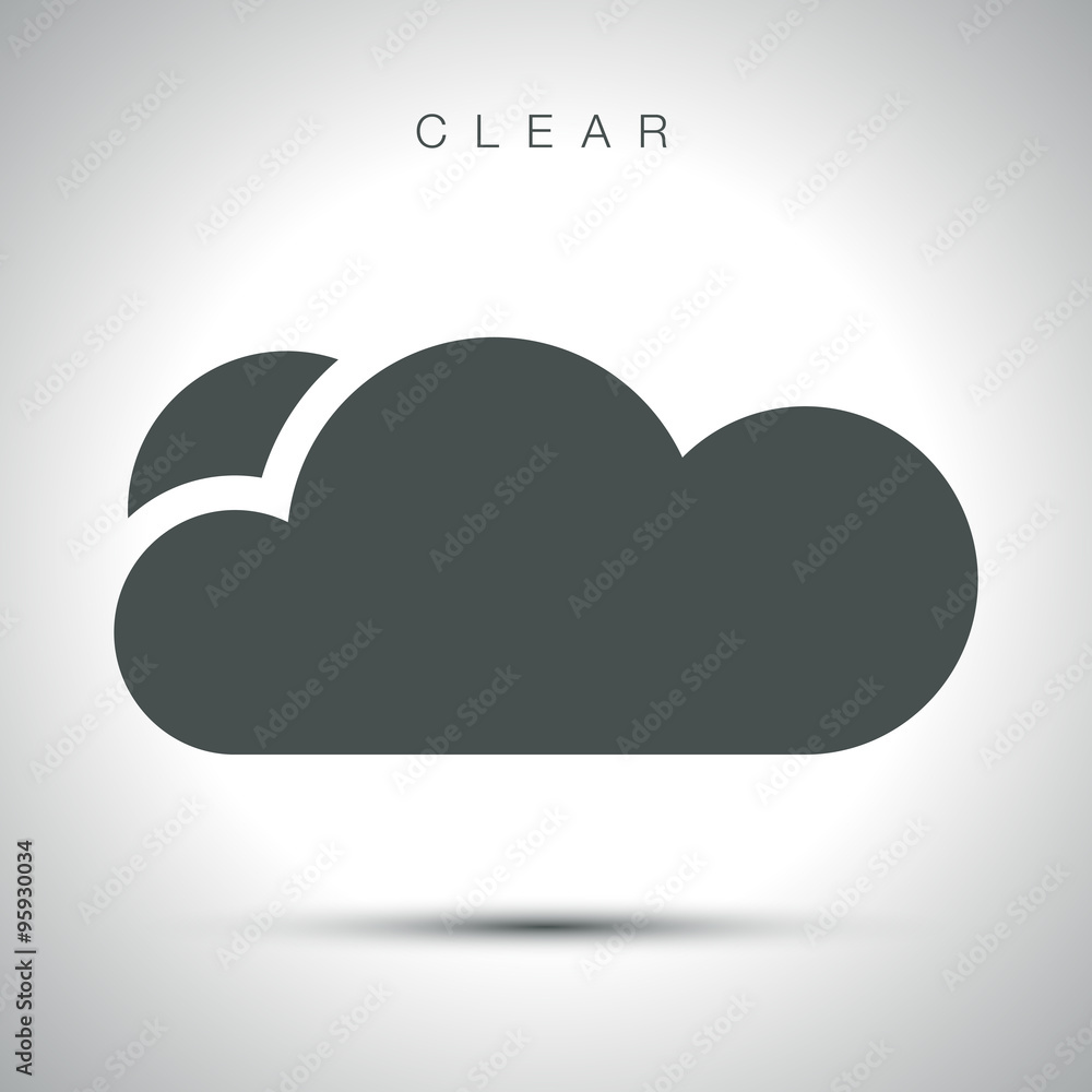 Weather icon vector. Clear weather. Weather icon vector. Clear weather.