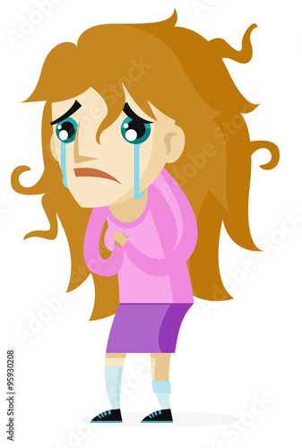 mujer triste y deprimida llorando © matiasdelcarmine