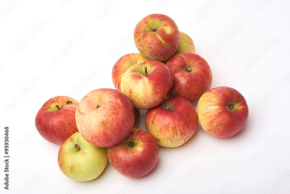 Biological natural apples isolated on white background. Grown without fertilizers and chemistry. Biological natural apples isolated on white background. Grown without fertilizers and chemistry.