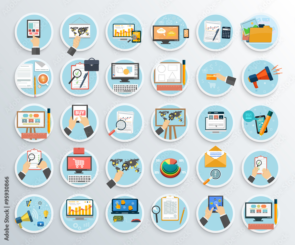 Set of Business Promotion, Internet Shopping Set of Business Promotion, Internet Shopping