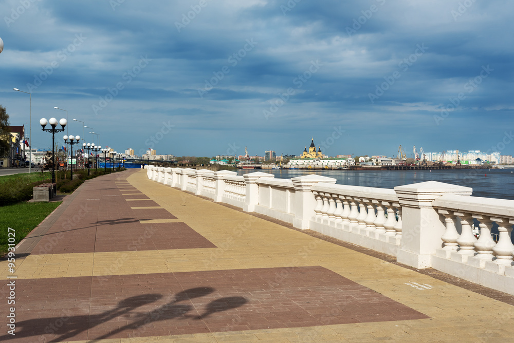 Fototapeta premium Lower Volga river embankment in Nizhny Novgorod