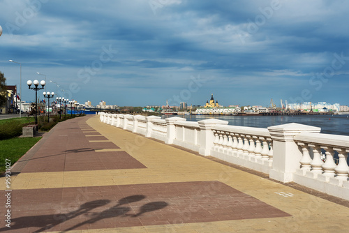 Lower Volga river embankment in Nizhny Novgorod