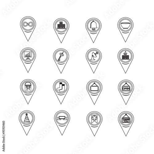 Free Download Set of Map Pointer icons for website and communication - GFXLoad
