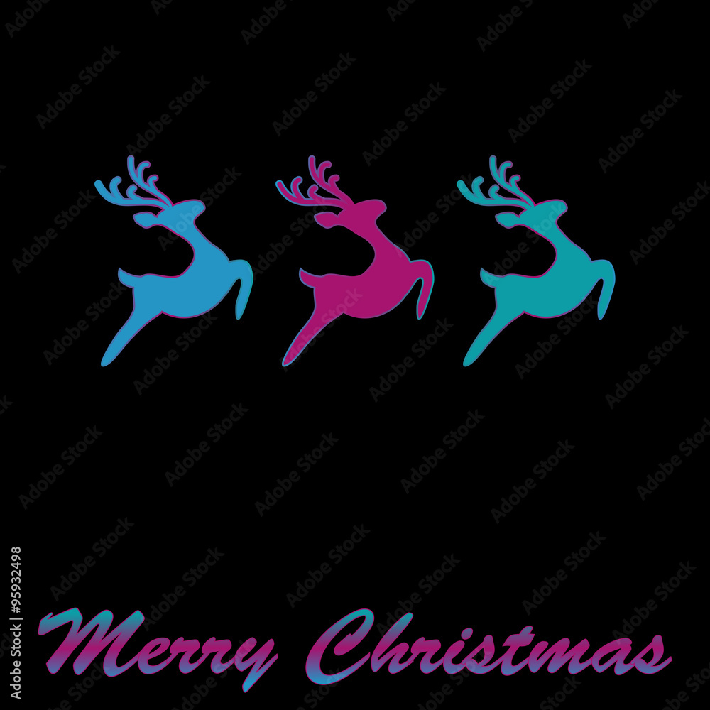 Rentiere - Merry Christmas