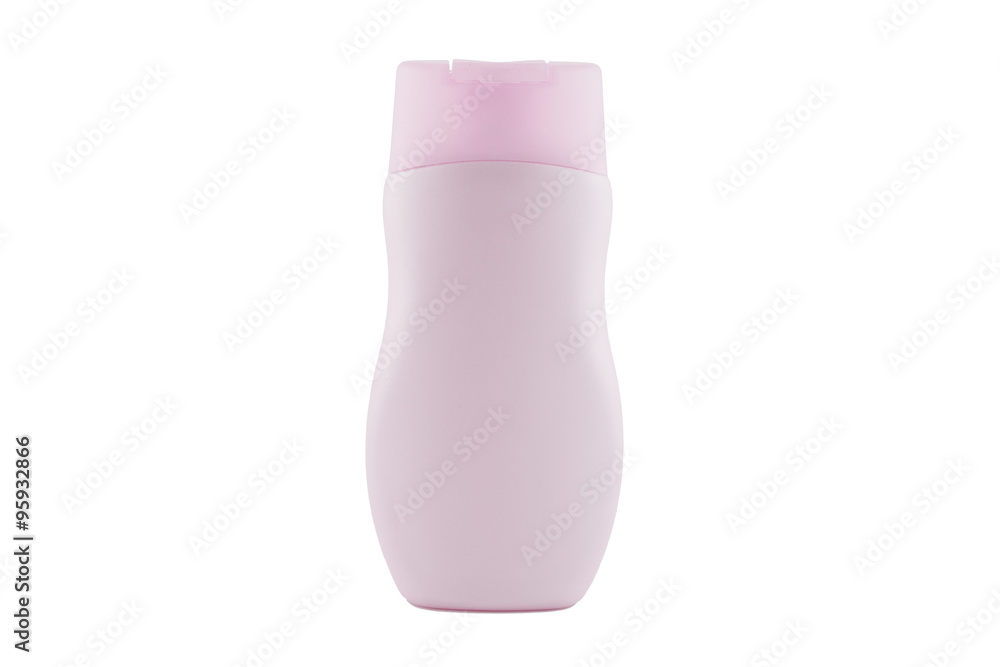 Plastic bottle lotion isolated on white background. Plastic bottle lotion isolated on white background.