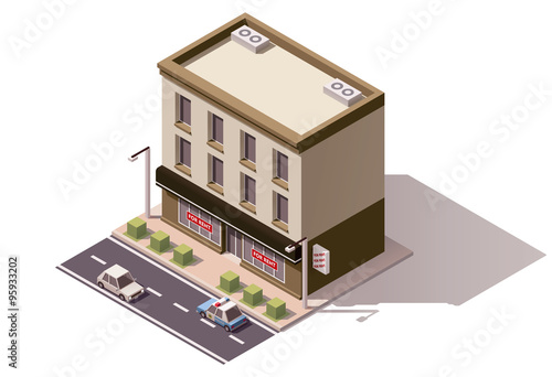 Vector isometric building