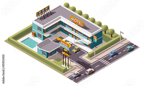 Vector isometric motel
