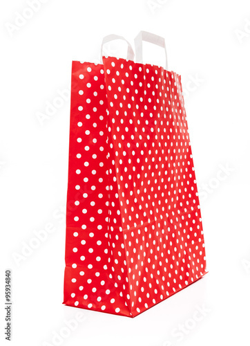 Rote Einkaufstüte