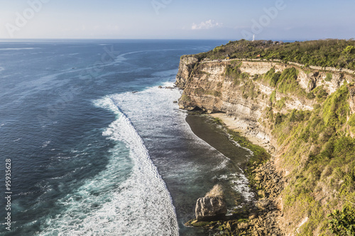 Coast at Uluwatu temple, Bali, Indonesia.