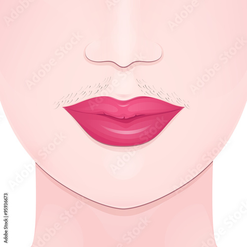 unwanted facial hair