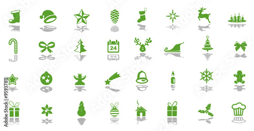Weihnachten Kugel Icons
