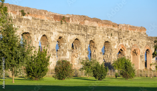 Photography Ruins of Ancient Roman Aqueducts, Rome, Italy
