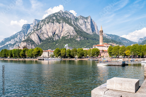 View of Lecco, Italy photo